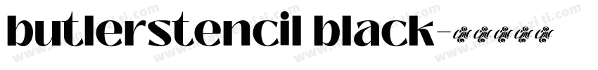 butlerstencil black字体转换